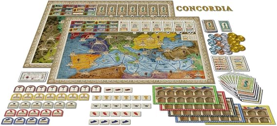 Rio Grande Games Concordia: Strategy Board Game, Economic Development, 2-5 Players, 90 Minutes