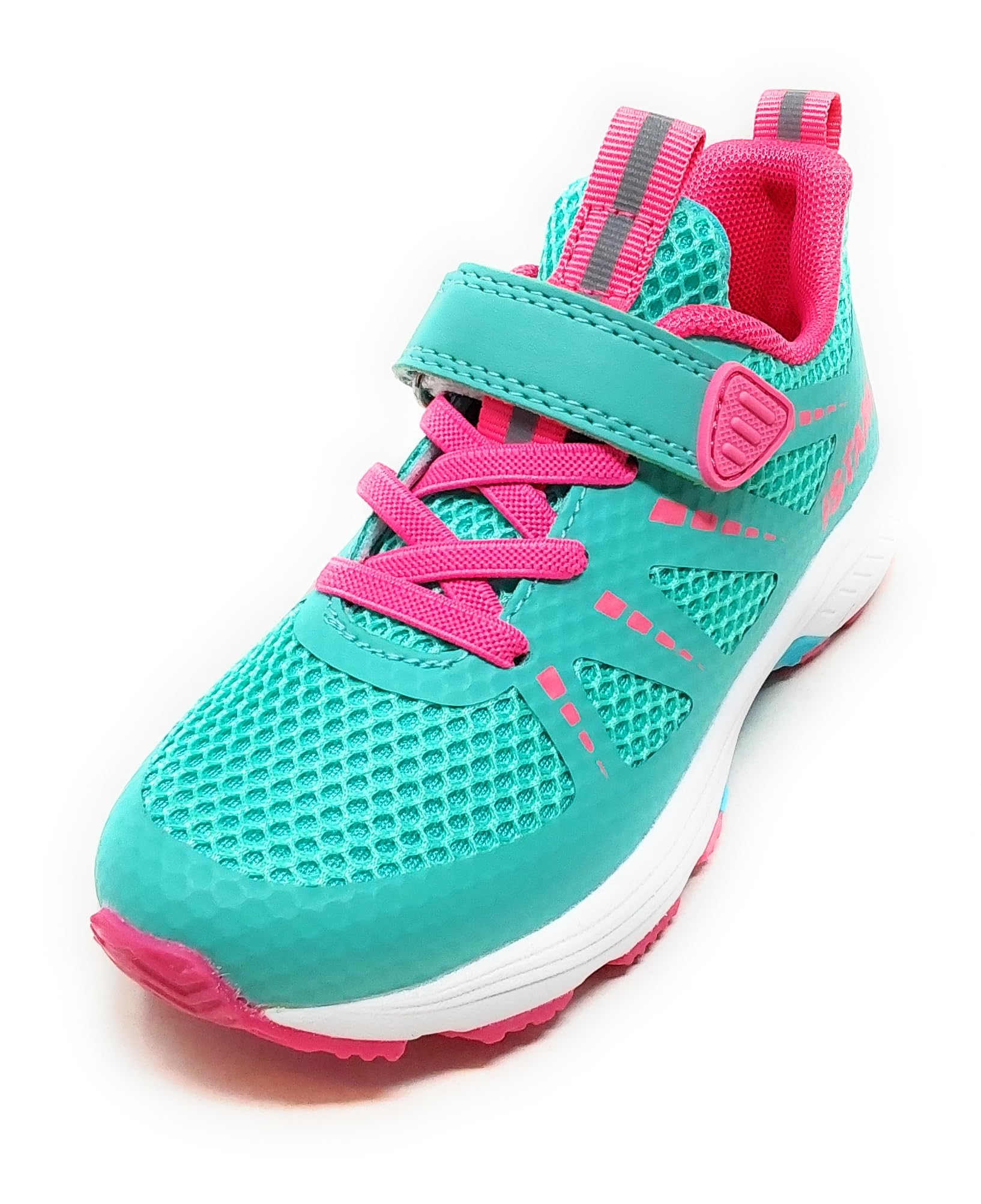 IMAA3807 Scarpe Sportive in Mesh Traspirante,Turchese e Rosa,Antipronazione e Antitorsione,A Strappo