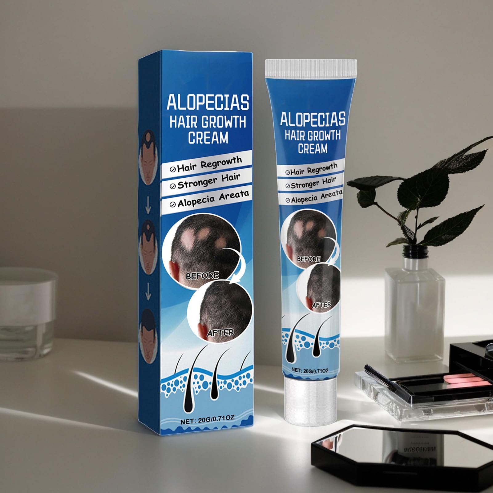 Alopecia Hair Growth Cream, Natural Hair Paste Hair Thickening