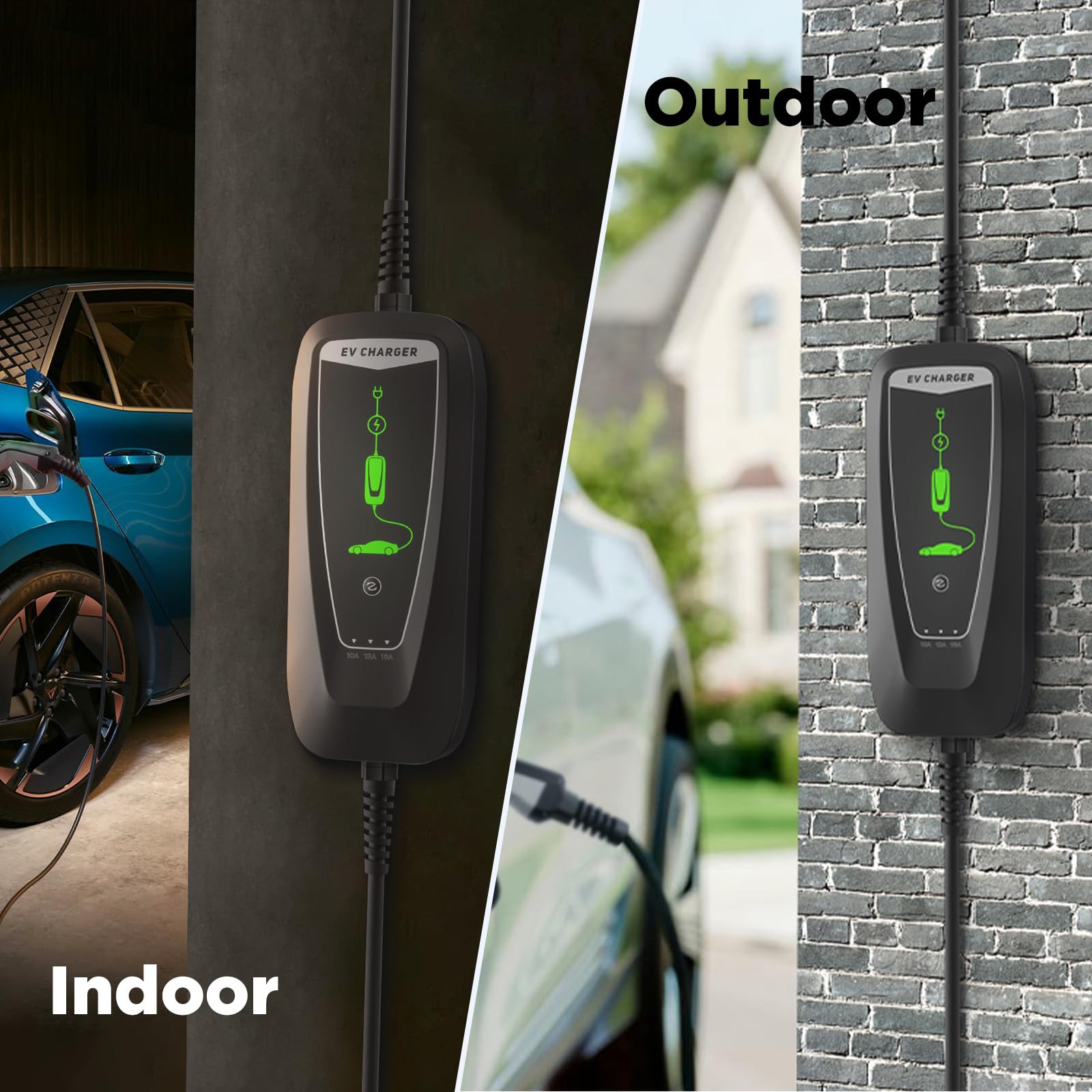 Junsun 16A Type 2 EU EV Ladekabel Schuko Für