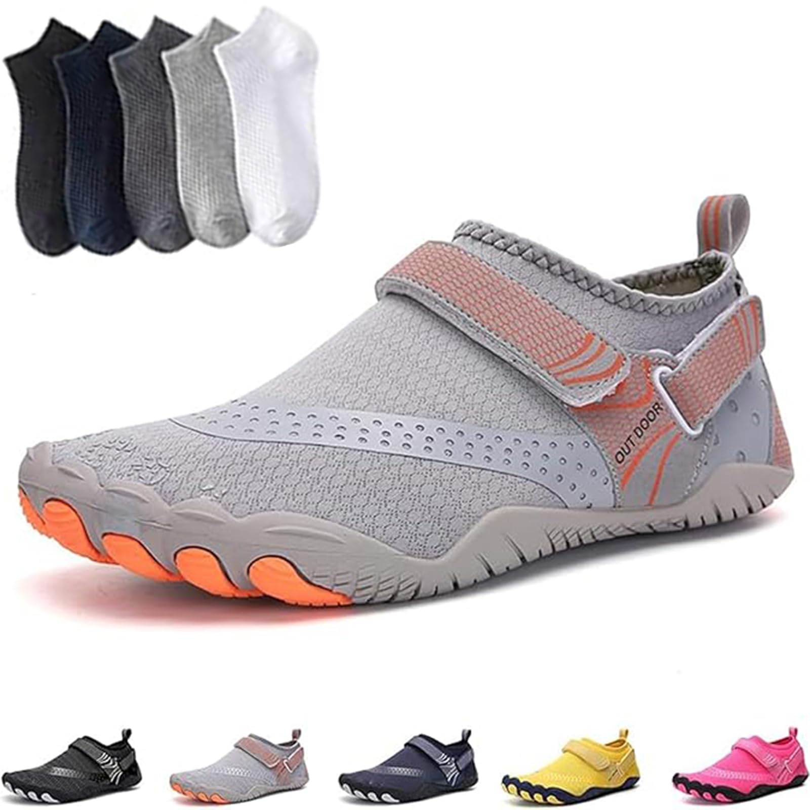 Hiking Womens Men, Pro Barefoot Shoes with Wide Toe Box, Healthy and Non-Slip Breathable Barefoot Shoes — view 22