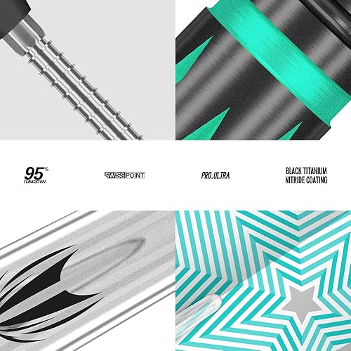 Miniatura 5 de Target Darts Mikuru Suzuki The Miracle Gen 2 24G 95% tungsteno punta de acero punta de acero juego de dardos plateado