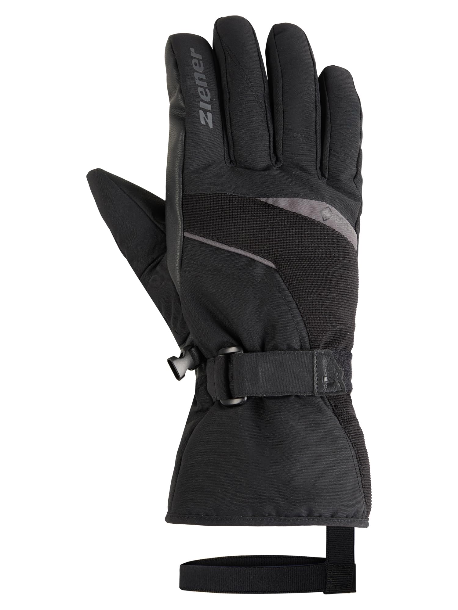 Ziener GALERIUS-Z Guanti da sci/sport invernali da uomo | Gore-Tex, polsino lungo, senza PFC, nero, 9,5