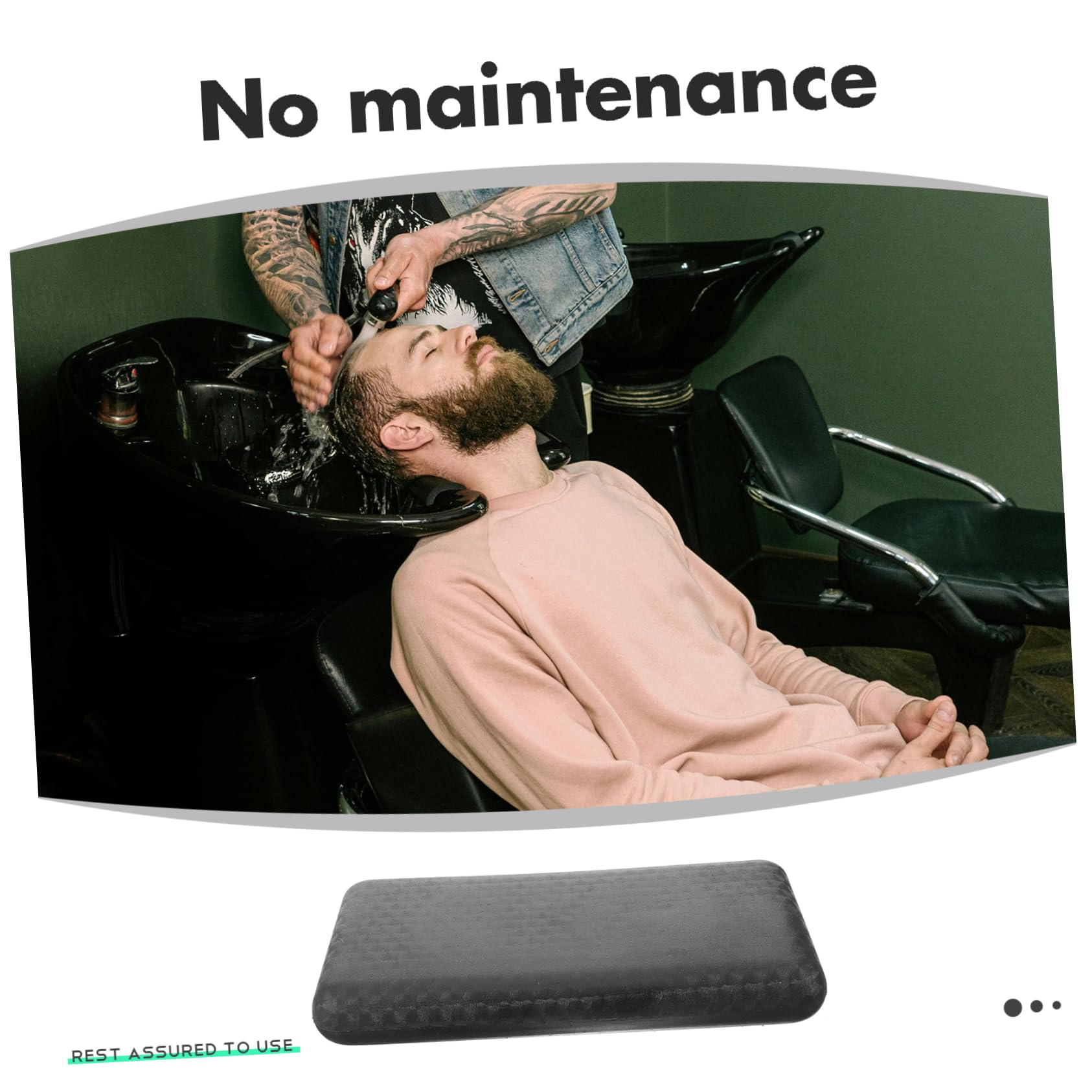 Cojín Reposacabezas para Lavabo Champú Almohada Cervical para Bañera Soporte Seguro para Lavar El Cabello Casa