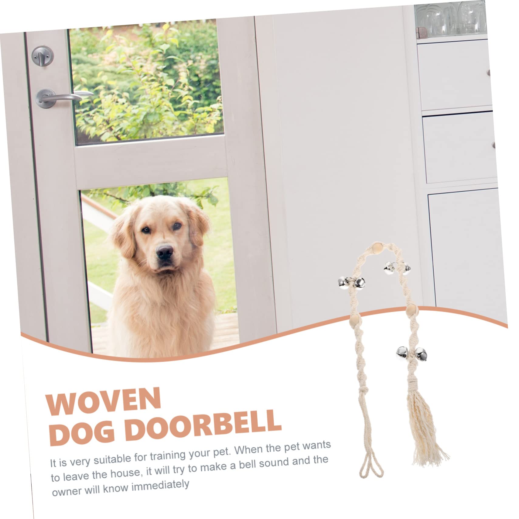 INOOMP 5 Piezas Timbre Colgante para Mascotas Campana saliente Silbato para Perros Regalos Originales Regalo Original Timbre para Resistente al Desgaste Accesorio para Perros