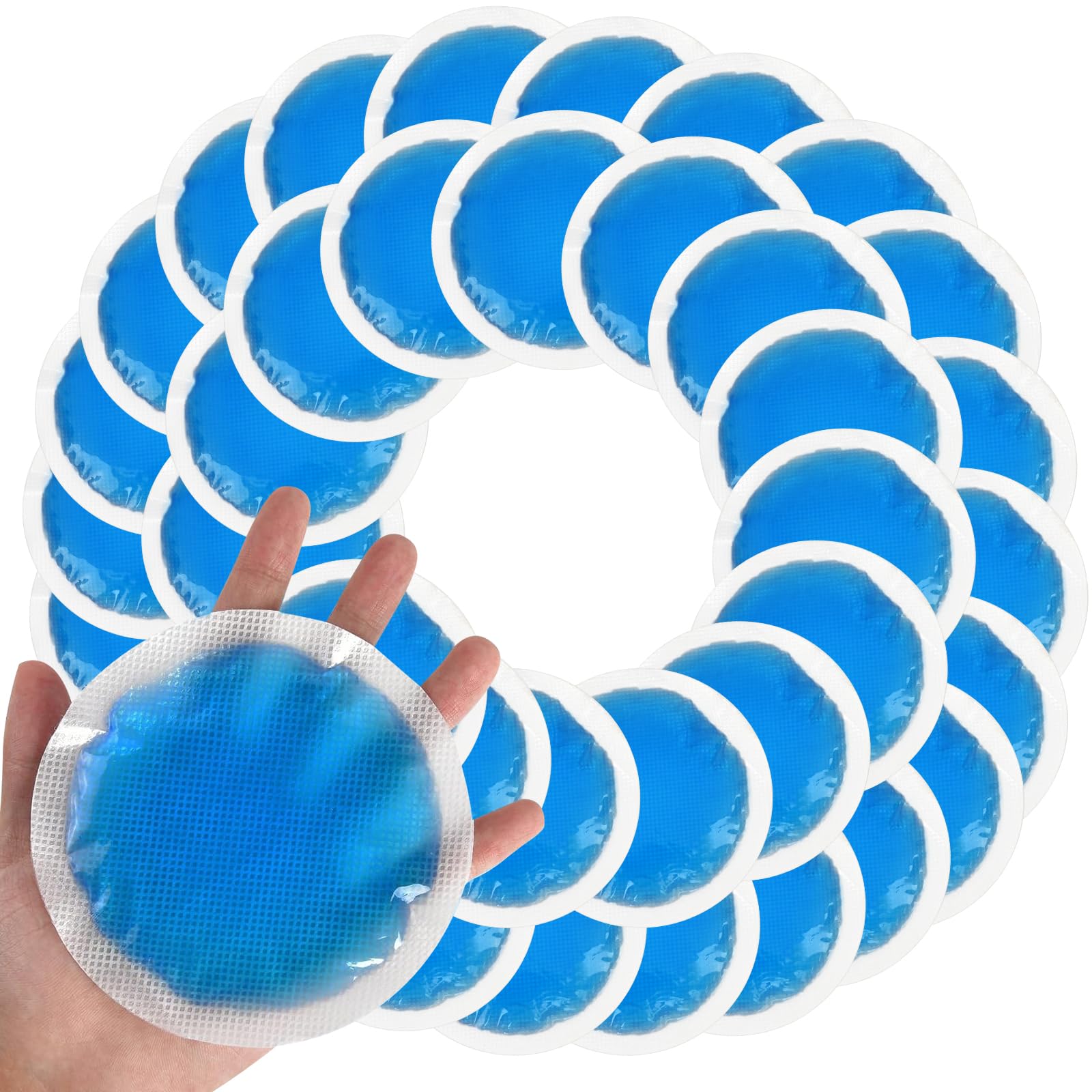 Tutmyrea Reusable Ice Packs for Injuries - 36 Soft Small Cold Compresses for Kids, Pain Relief, Eyes, Wisdom Teeth, Face, Breast, Allergies, Small