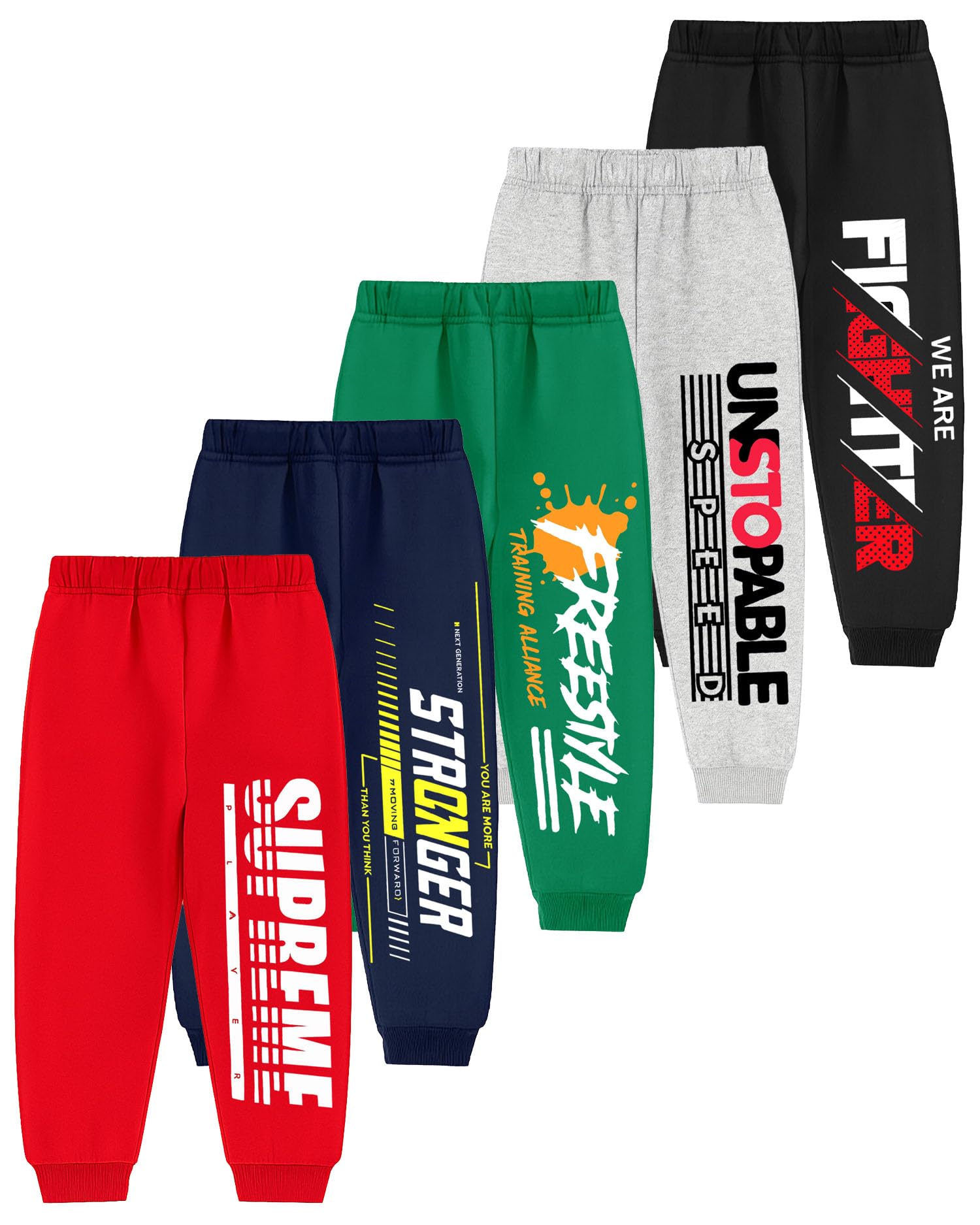 Kuchipoo Boys Trackpants Joggers - Pack of 5-picture-10
