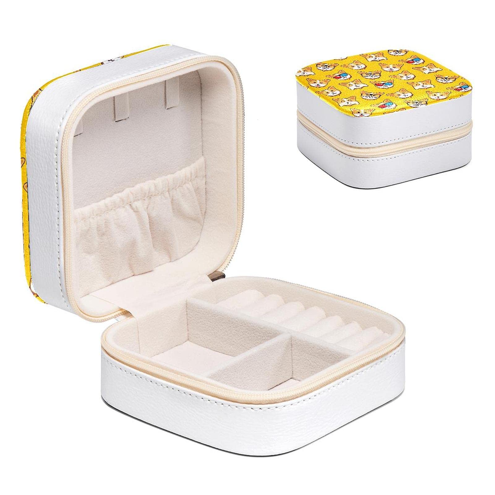 Organisateur de bijoux Corgi pour bagues et boucles d'oreilles de fille et femme