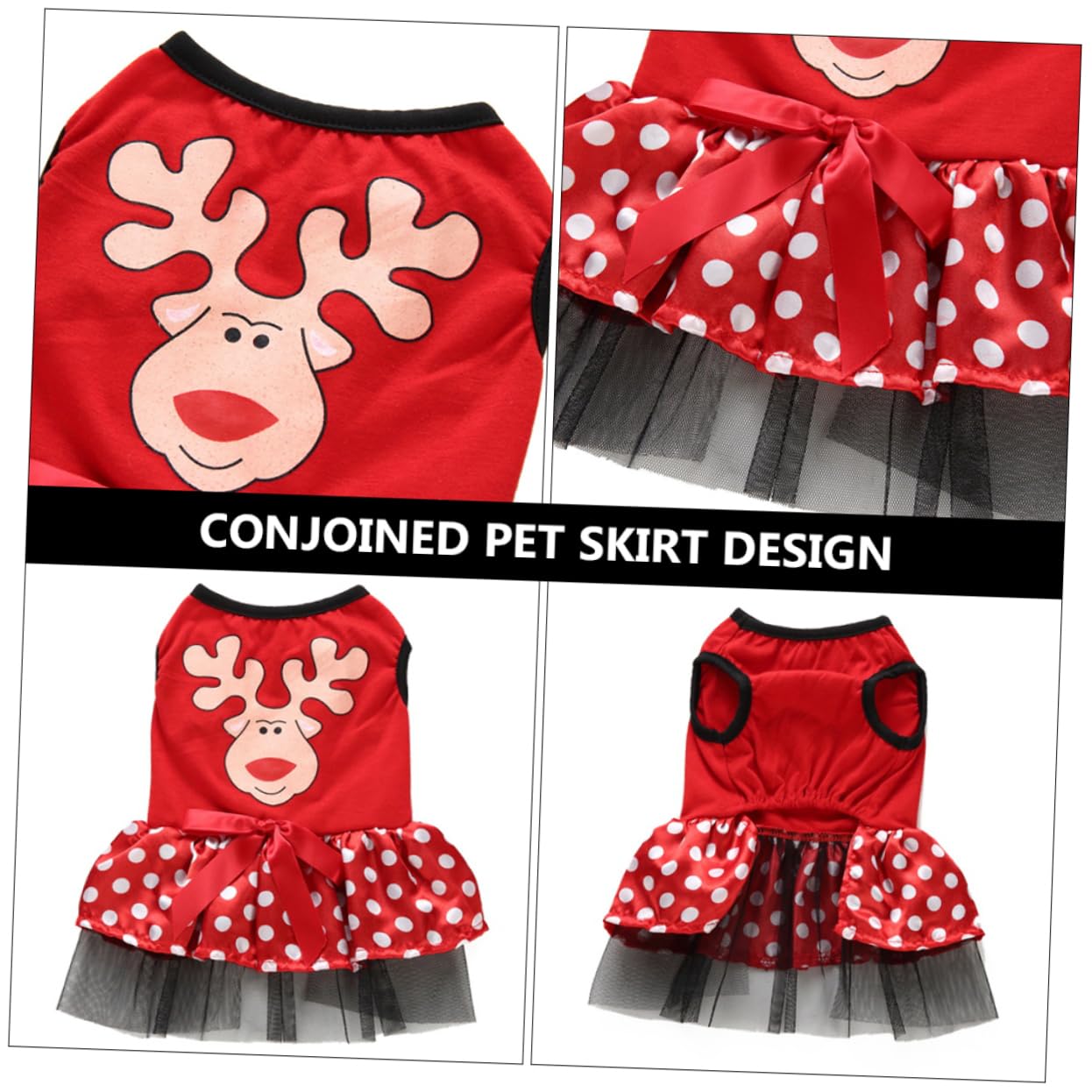 Didiseaon 3 Pz Vestito Natalizio Per Animali Domestici Felpa Con Cappuccio Cane Costume Da Gatto Felpe Per Cani Costume Da Cane Tuta Da Cucciolo Poliestere Impostare Natale
