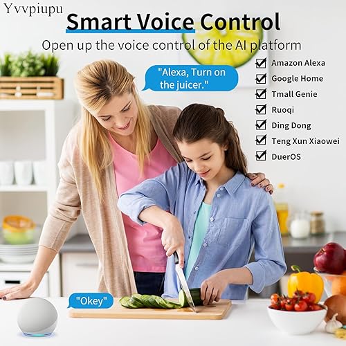 Miniatura 4 de Interruptor de luz inteligente, requiere cable neutro, interruptor táctil de pared WiFi de 2.4 GHz compatible con Alexa, interruptor de luz estándar