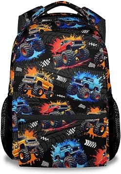 Toddler Backpack - Truck Backpacks for Boys - Kids Bookbag for School - Durable School Bag for Kindergarten/Preschool/Elementary17 Inch