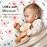 FIEMOL Baby Crib Sheets Girl, 3 Pack Toddler Bed Sheets Fit for 52x28 Standard Crib and Toddler Mattresses, Super Soft Microfiber Pink Butterfly Flower