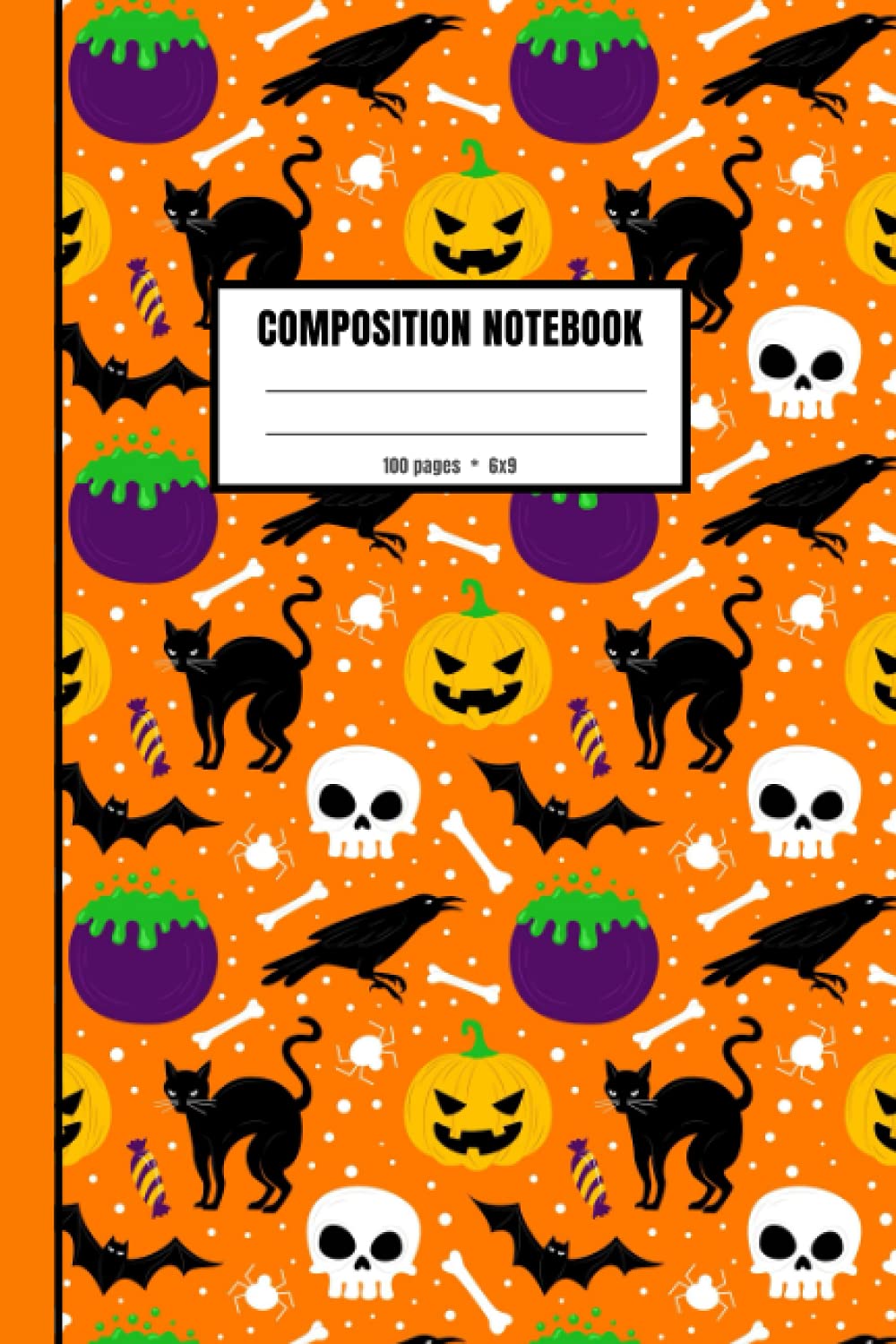 Halloween composition notebook for kids: Halloween Notebook gift for Drawing, Writing, Painting, Sketching or Doodling, 100 Pages, 6x9