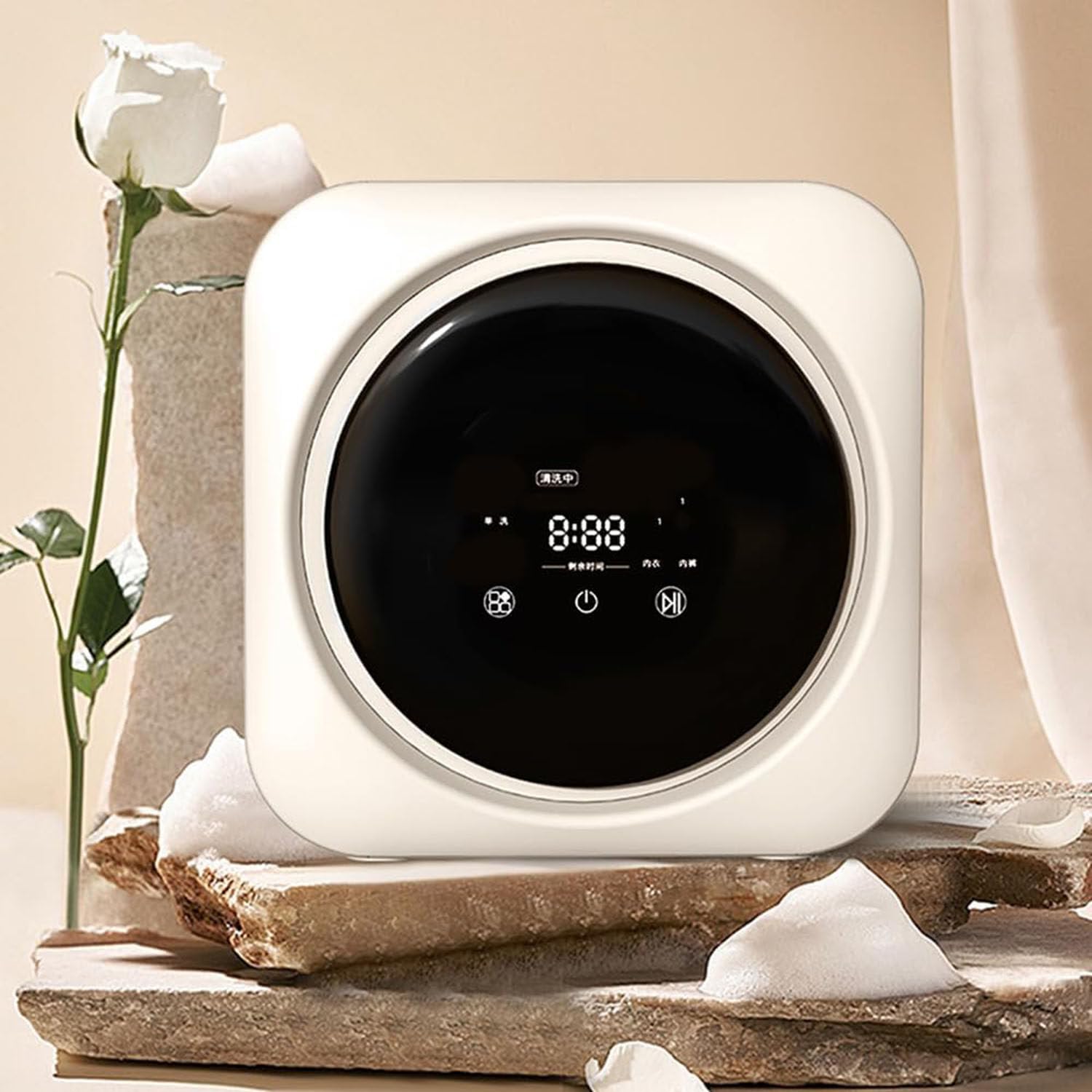 Washing Machine Underwear 3.5L, wall-mounted electric, Fully Automatic Small Sock, Compact Washer with Spin Dryer, for Apartment Laundry