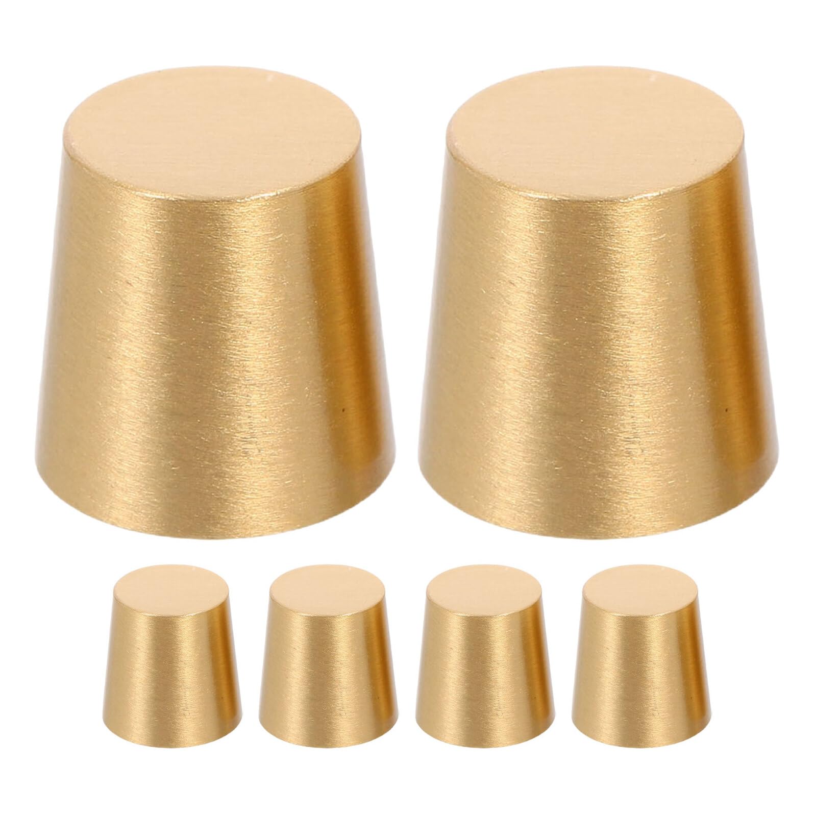 Patas de latón cónicas de 15 mm para evitar la humedad en bases de cajas de madera y muebles