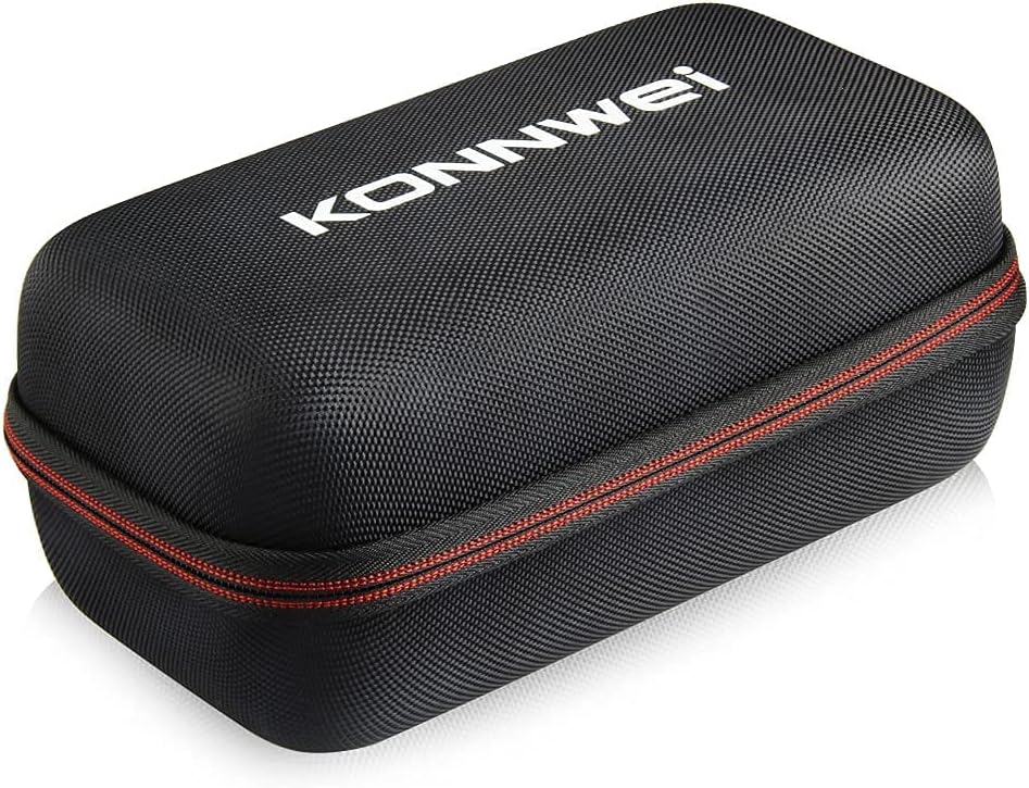 Closed black protective carrying case with the KONNWEI logo.