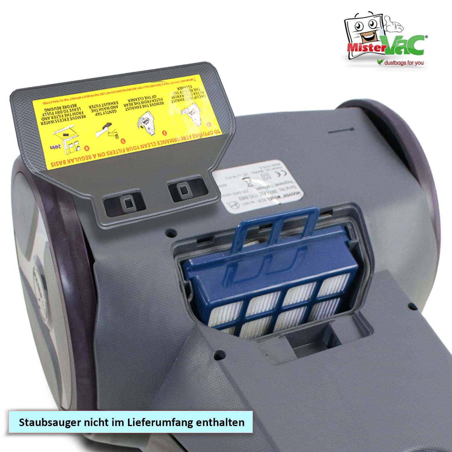 MisterVac | compatibile con Filtro di ricambio filtro Hoover LA71_LA30 011 Lander
