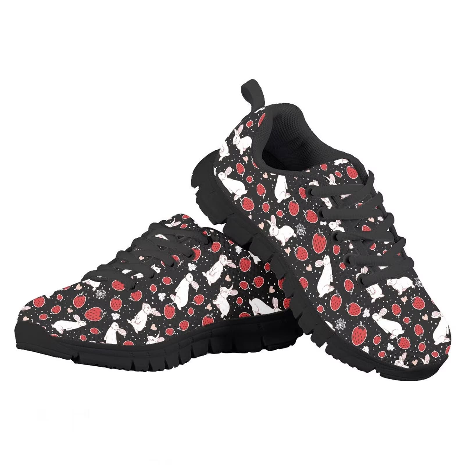 Zapatos ligeros y transpirables de malla ligera para caminar para niños y niñas, Conejo Fresa, 31 EU