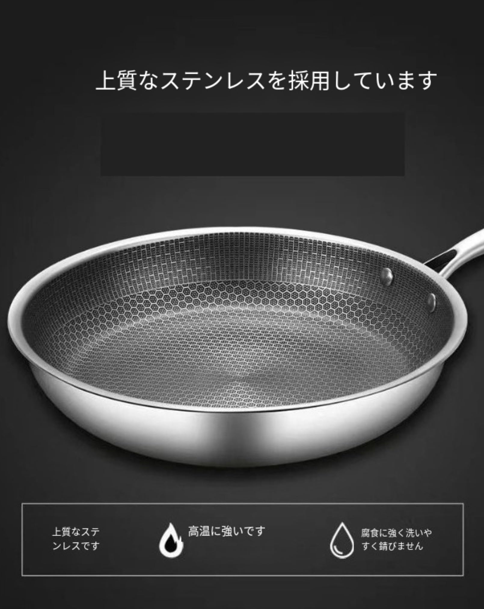 Amazon | NULVEX ノンスティックフライパン 24cm/26cm/28cm/30cm