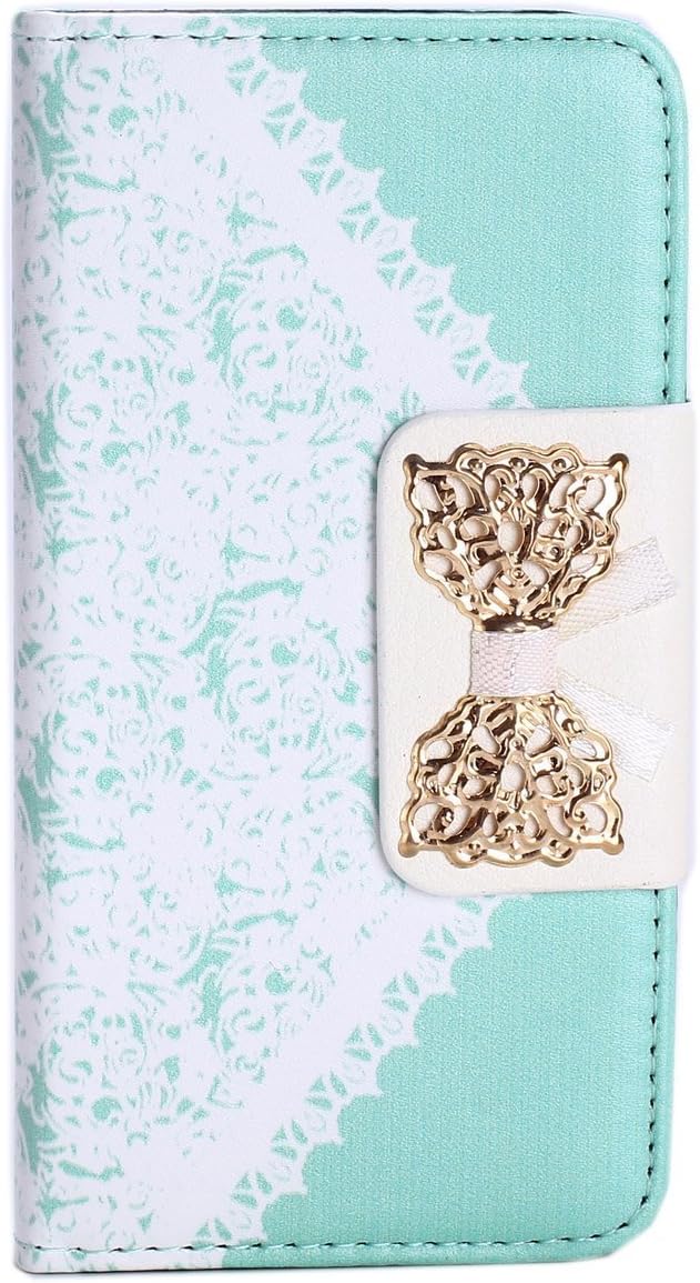 Fashion Girl Woman Fresh Sweet Cute Flip Wallet Leather Case Cover for Apple Iphone 6 Plus(iphone 6 Plus Green)