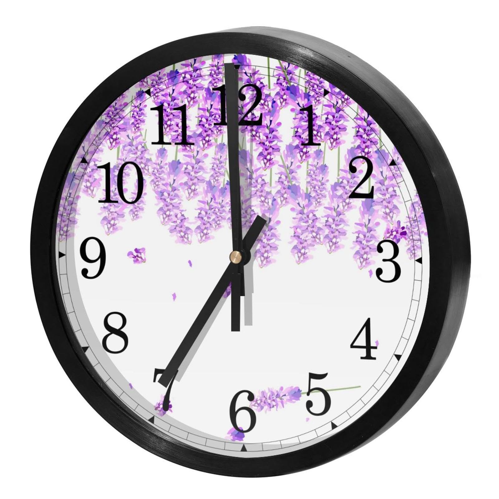 Horloge murale silencieuse à quartz sans tic-tac fonctionnant avec piles pour maison et école