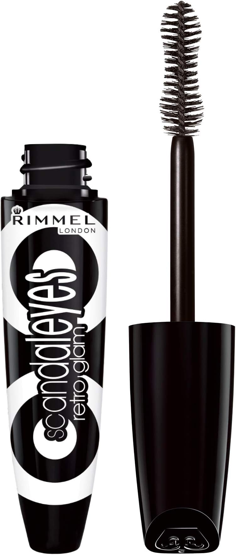 London Scandaleyes Retro Glam Mascara, Volumizing, Plumps Lashes, No Clumps, 003, Grape Carded, 0.4oz
