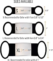 Vista 8 de Personalized QR Code Pet ID Tag – Silent Slide-On Name Tag for Dogs and Cats – Scannable Lost and Found Smart Tag – Custom Engraved Pet