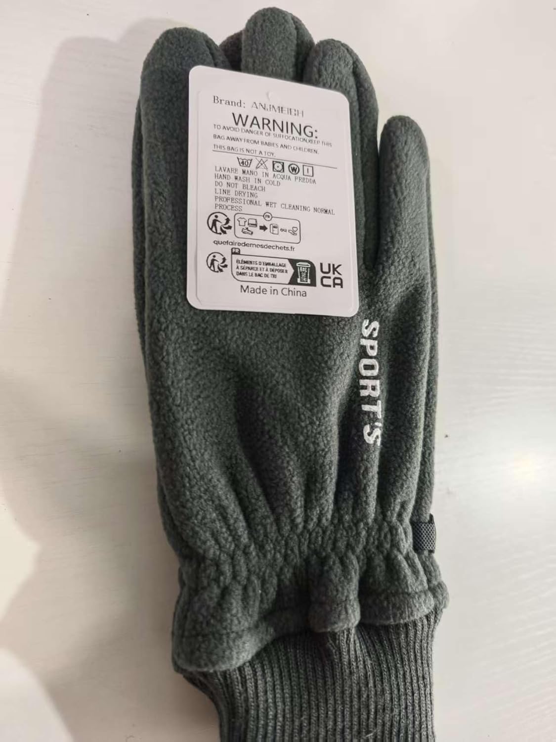 Cycling Gloves, Outdoor Sports Warm Gloves, Touch Screen Phone Friendly (Women Grey) - Image 7