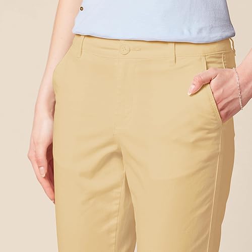 Miniatura 4 de Tienda Essentials - Pantalón capri para mujer, estilo chino (disponible en tallas grandes)