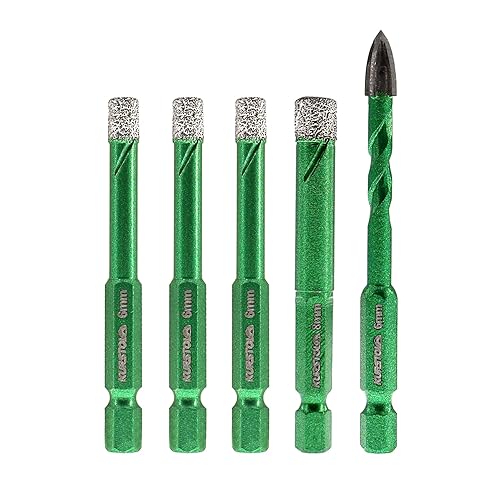 Miniatura 1 de Brocas de diamante para azulejos de porcelana, juego de sierra de agujero de diamante seco para piedra de granito de mármol de cerámica, kit de