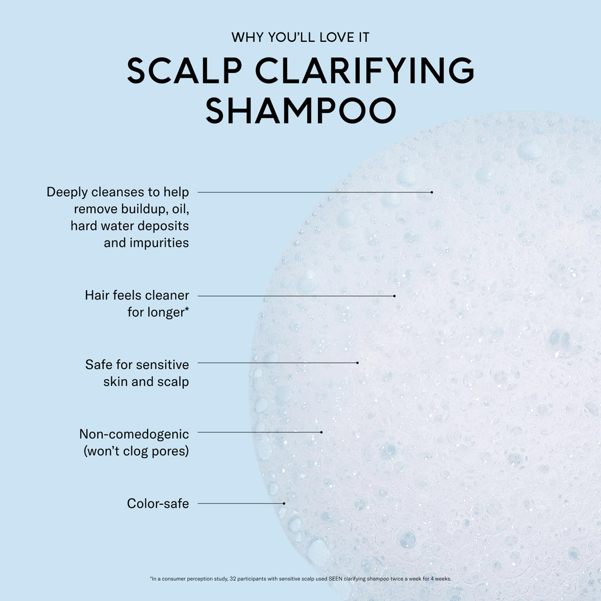 SEEN Scalp Clarifying Shampoo – Gentle Deep Cleansing Hair Shampoo