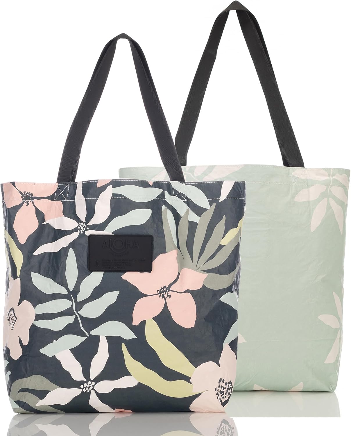 ALOHA Collection Reversible Tote Bag | Lightweight, Compact, and Splash-Proof Everyday Tote Bag | Open Top Design, Reversible, Splash-Proof