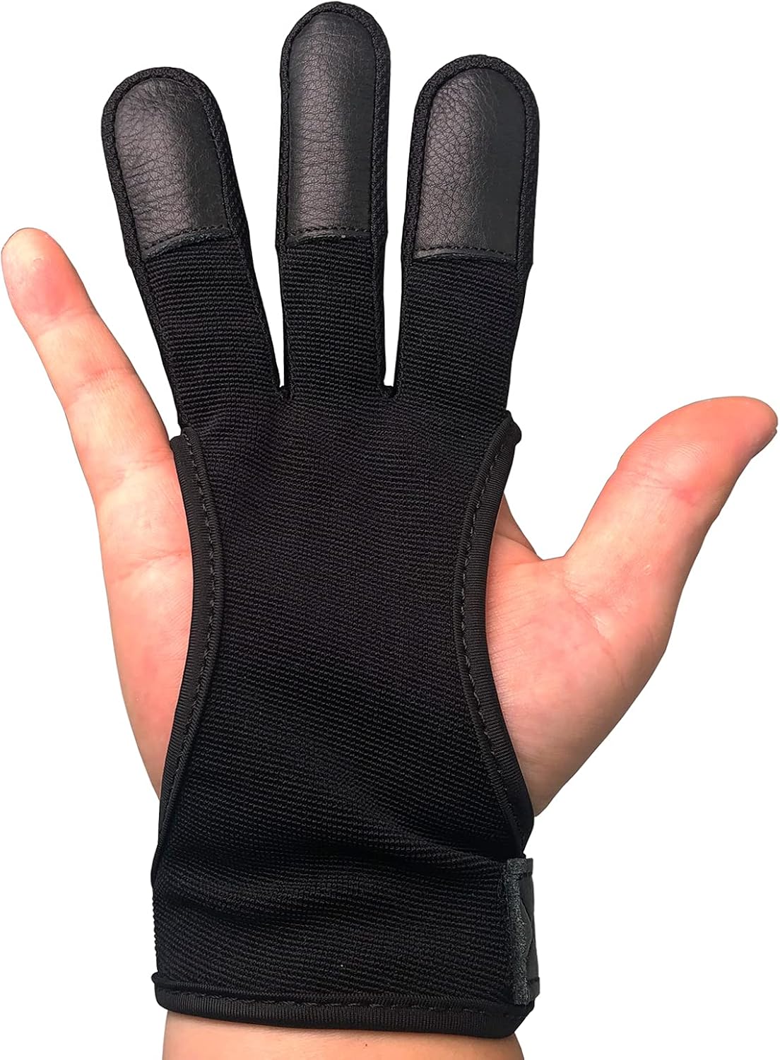 ArcheryMax Handmade Three Finger Protector for Youth Adult Beginner Shooting Hunting Leather Archery Gloves : Sports & Outdoors