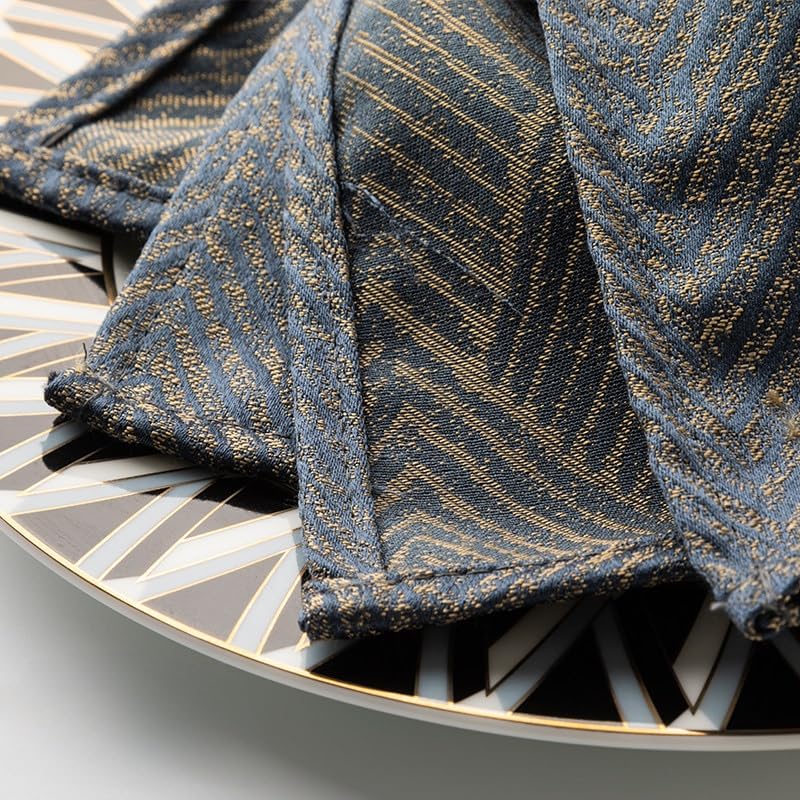 Serviettes de table jacquard lot de 4 lavables pour restaurants et fêtes