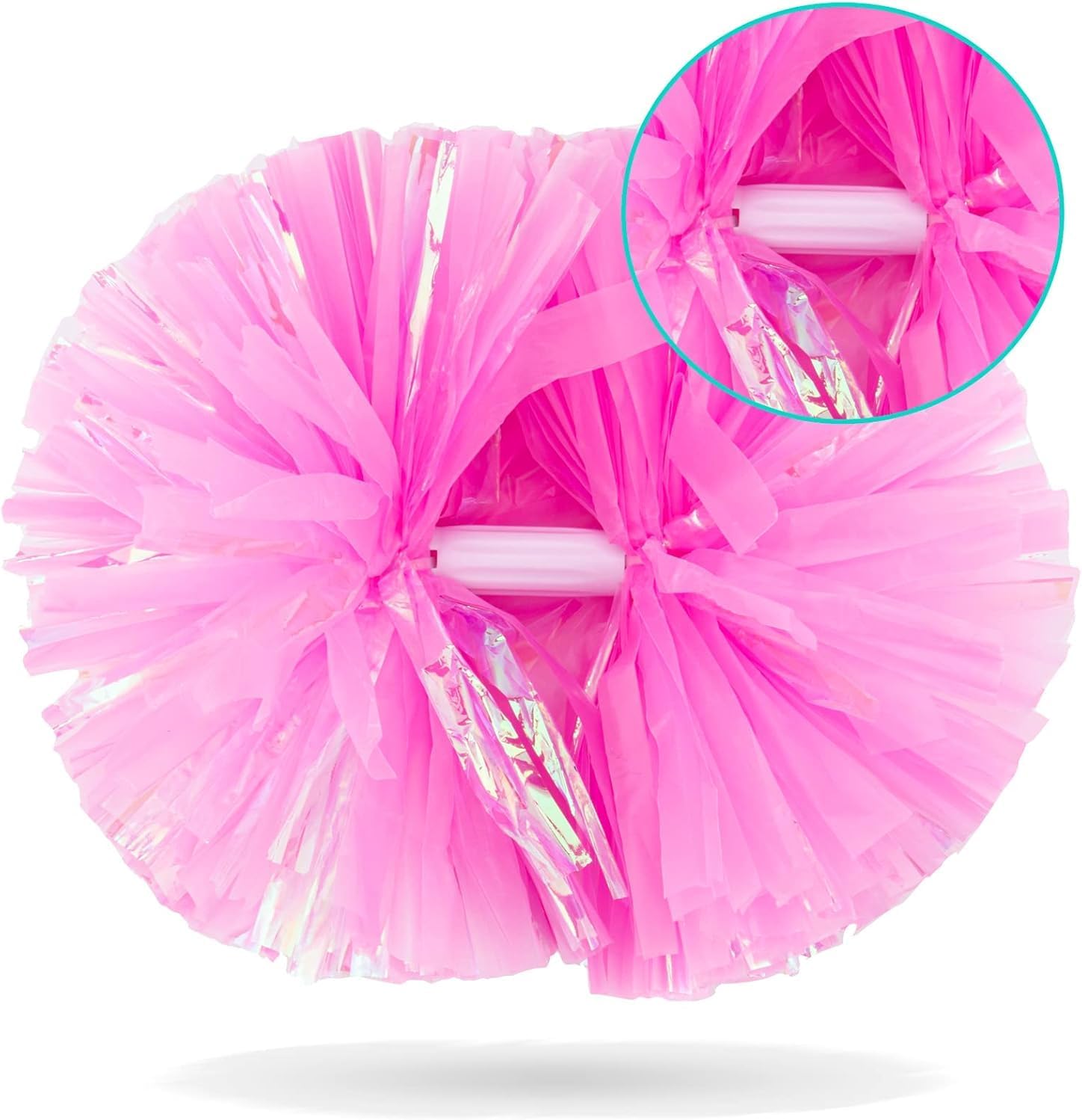AOPANDA Cheerleading Pom Poms with Baton Handle for Team Spirit Sports Dance Cheering Kids Adults