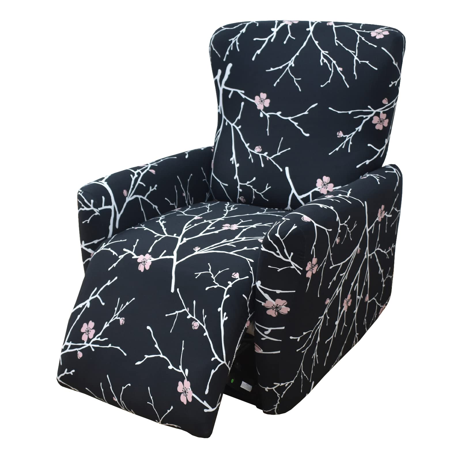 Housse de fauteuil inclinable extensible imprimée 4 pièces en spandex AH-4