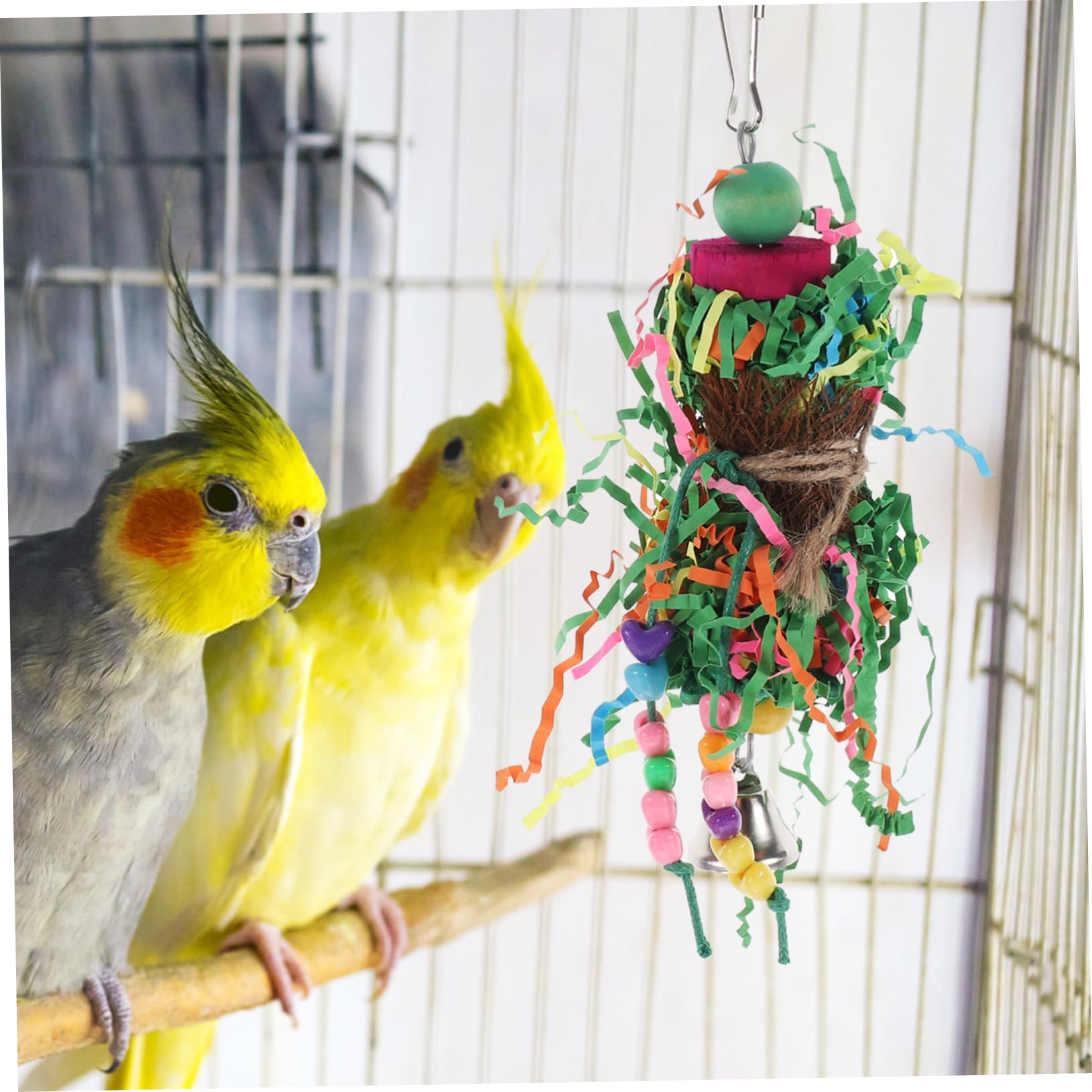 Yardwe 20stücke Papageien Kauspielzeug Lustiges Vogelspielzeug Für Käfige Interaktive Spielzeuge Beißen Für Wellensittiche Und Andere Vögel Farbe Zufällig