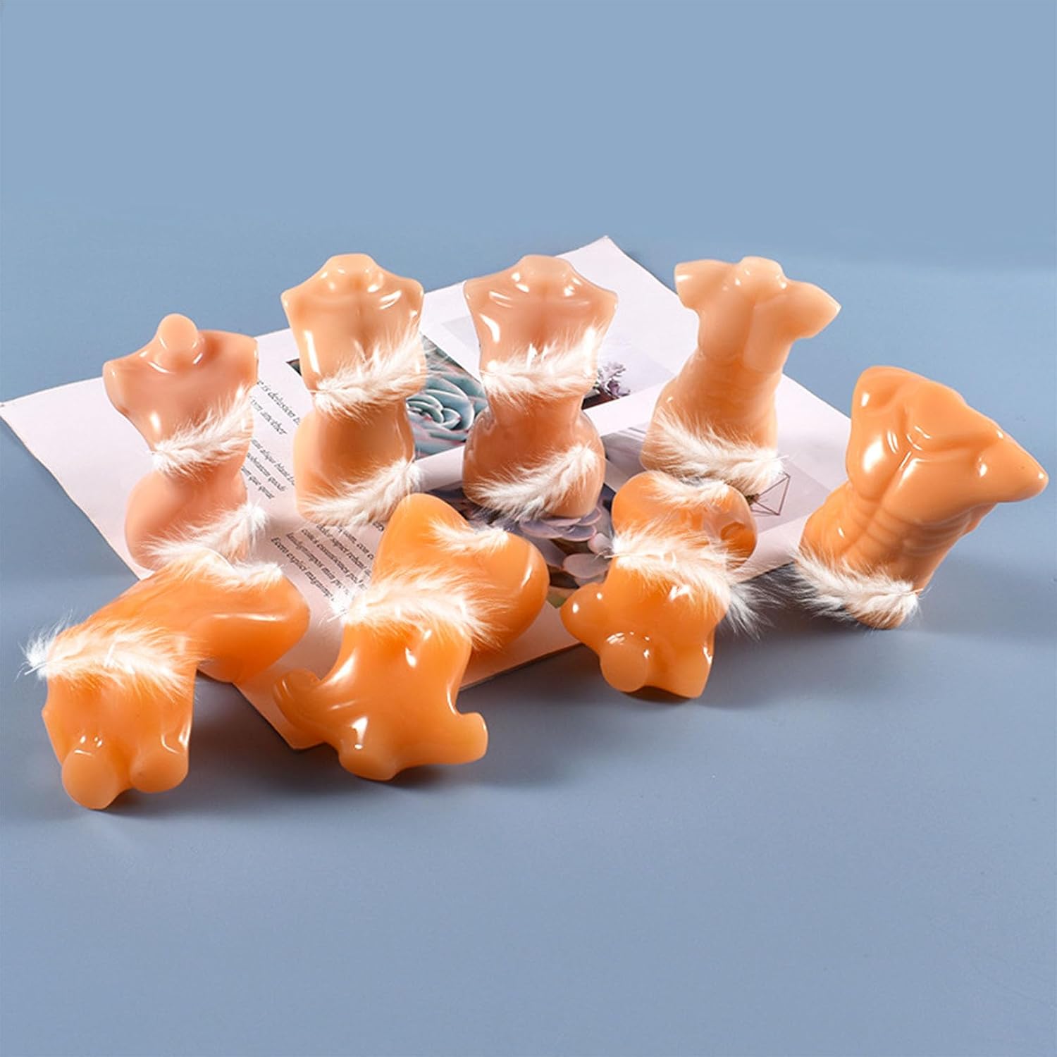 8 PCS Candle Molds 3D Body Jewelry Resin Casting Molds Female Male Model Shape Resin Molds for DIY Jewelry Craft