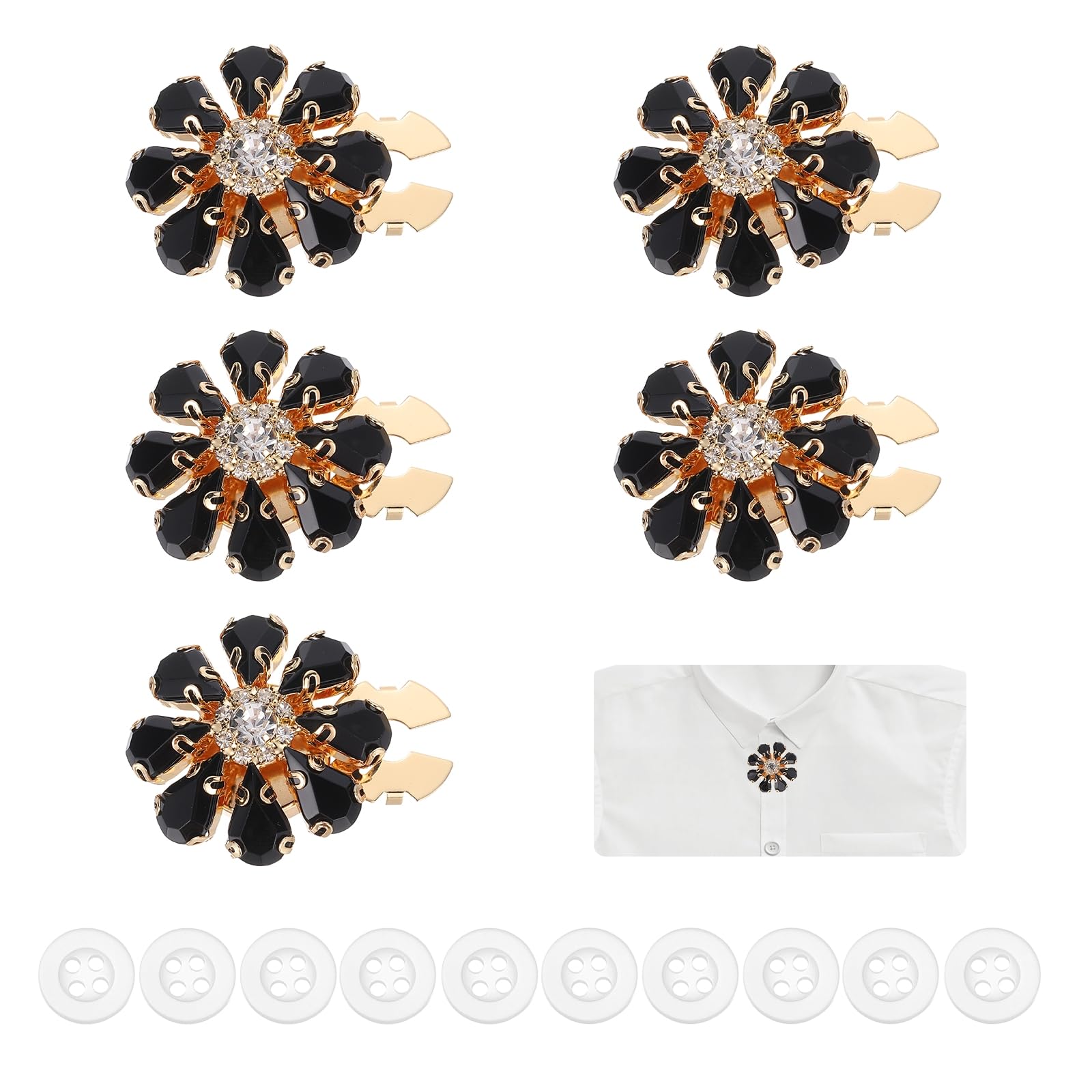 Cache-boutons strass pour customiser un vêtement uni