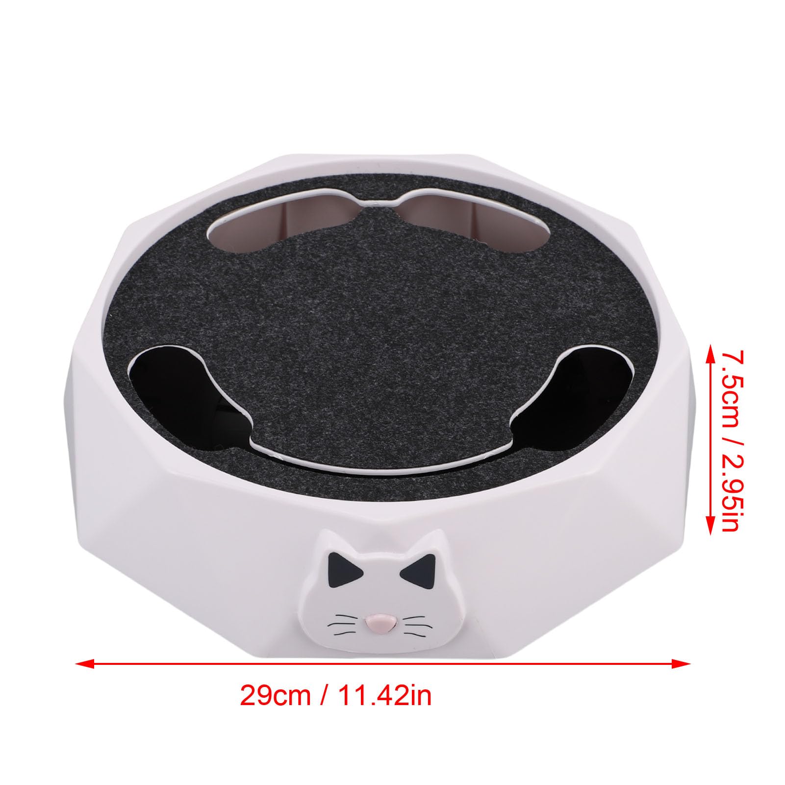 Fockety Juguete para Gatos, Juguete Interactivo automático eléctrico para Gatitos con rascador y Rata corredora, Bonito Juguete de escondite para Gatos con Rata para Hacer Ejercicio