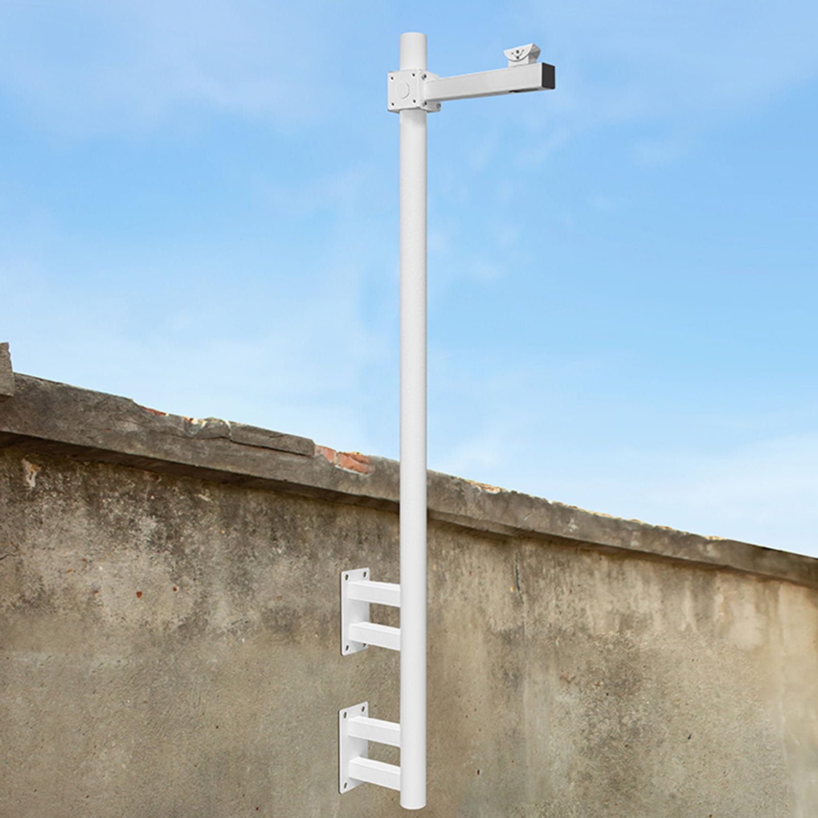 Generisch Diese universelle Masthalterung für Überwachungskameras, Lange Armstütze für CCTV- und IP-Kameras, vertikaler Mastmontageadapter