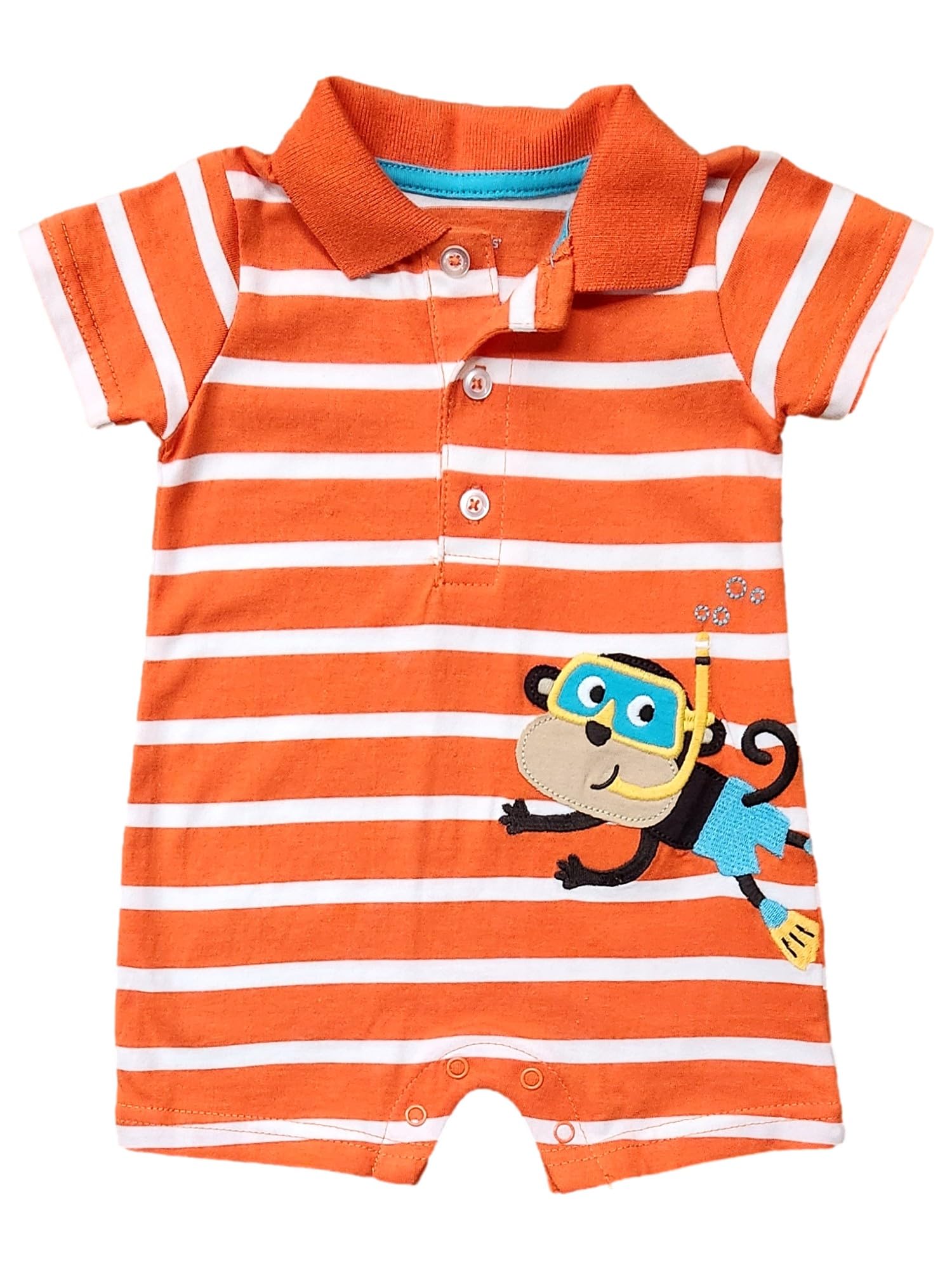 Carter's Letni gracze, krótkie śpioszki dla chłopców Baby Boy Onesie, jednoczęściowe Polo