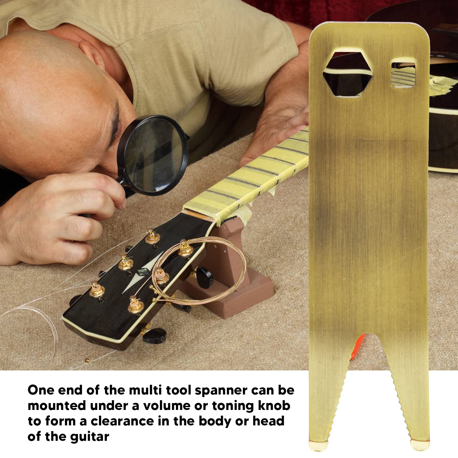 Multifunktions Gitarrenwerkzeug | Knopf-Entferner & Einstellschlüssel Für Gitarren