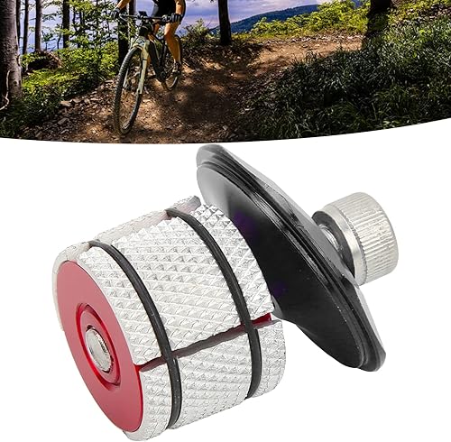 Miniatura 4 de Tapa superior de auriculares para bicicleta, aleación de aluminio ligera, de alta resistencia, reutilizable, resistente, enchufe expansor de