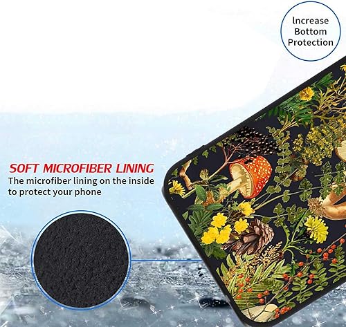 Miniatura 2 de Reocahoo Funda diseñada para Motorola Moto G Pure Mushroom Case, Seta Bosque, Bayas de saúco, Hongos de la Naturaleza Gráfico para Moto Case Mujeres
