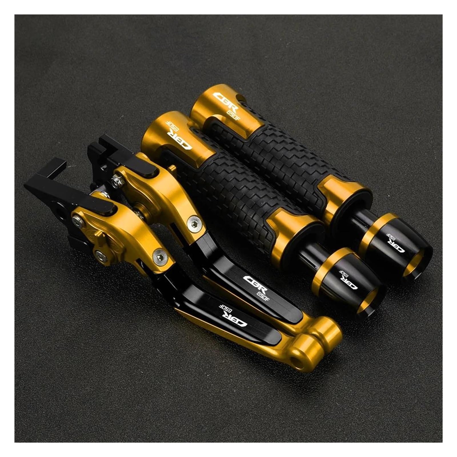 Leviers de frein CBR650F en aluminium usiné et poignées ergonomiques de style