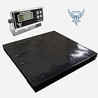 Vista 2 de Báscula de piso industrial resistente de almacén con indicador de pantalla digital (nuevo 36 * 36)