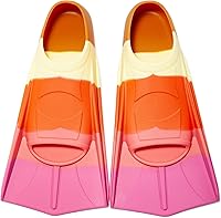 Vista 26 de Aletas de natación para niños, aletas cortas para niños y jóvenes, aletas de natación para entrenamiento de natación para niños, niñas, niños Azul