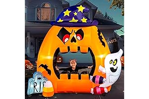 Joiedomi Halloween Inflatable Pumpkin Archway