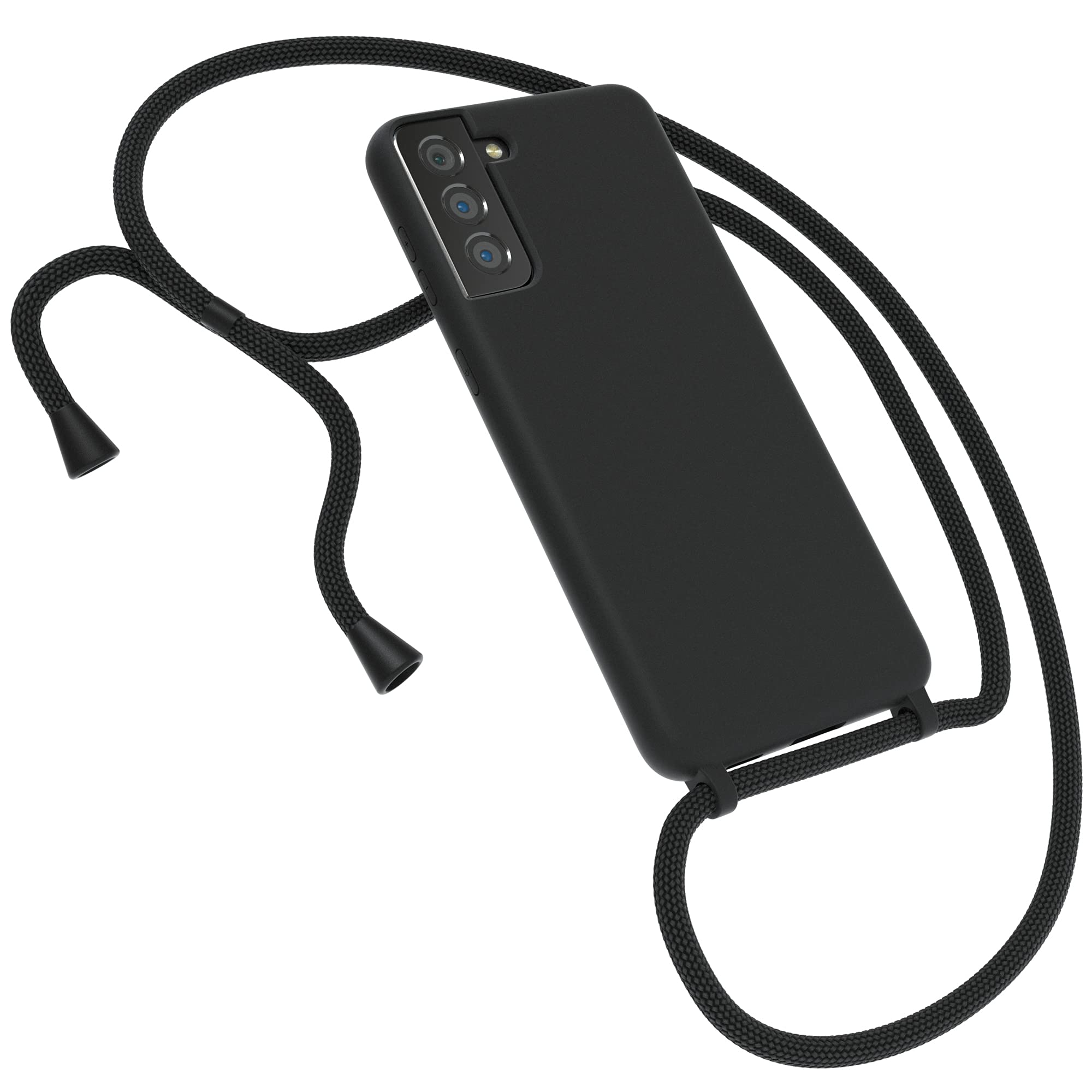 EAZY CASE Custodia in silicone per telefono compatibile con Galaxy S24 Plus cover protettiva antiurto sottile e leggera protezione dalle cadute copertura in silicone Nero